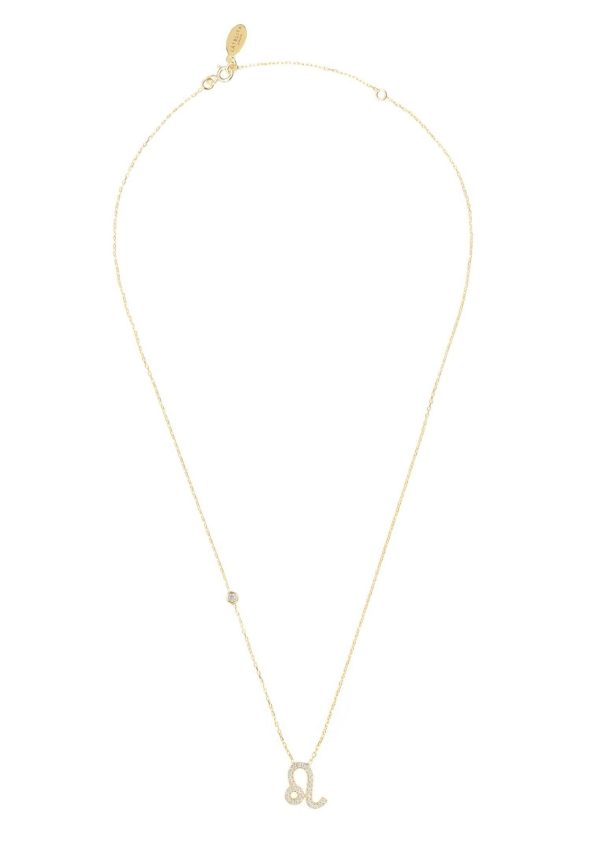Zodiac Star Sign Pendant Necklace Gold Leo Online Hot Sale - Image 3