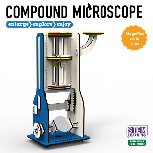 Skillmatics Buildables Compound Microscope Magnification and Magic of Lenses (8-99) on Sale - Image 2