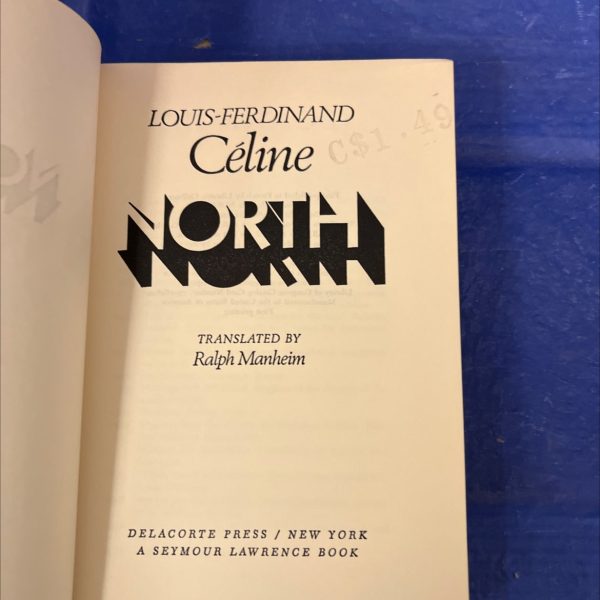 north book, by louis-ferdinand céline, 1960 Hardcover on Sale - Image 2